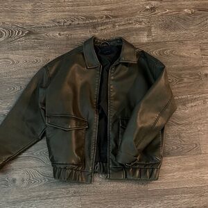 cotton on leather jacket